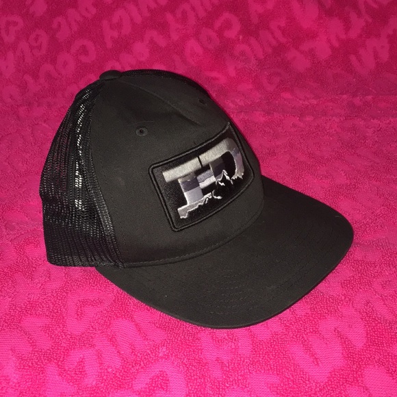 Hammer Down SnapBack hat 5 panel mesh back black cap - Picture 2 of 12